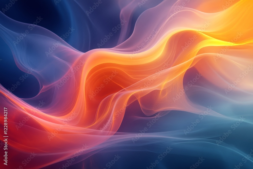 Fototapeta premium Abstract Colorful Swirling Energy Flow Motion Background