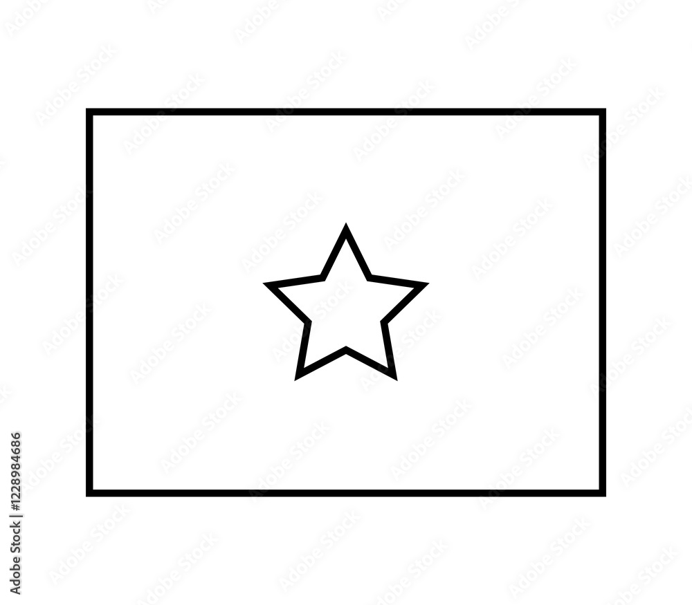 Vietnam flag icon illustrated in vector on white background Vietnam flag icon illustrated in vector on white background