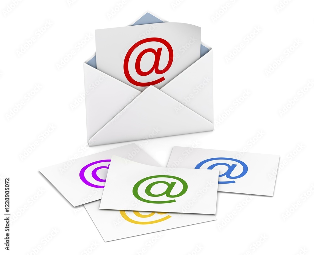 Email concept, This is a computer generated and 3d rendered picture Email concept, This is a computer generated and 3d rendered picture