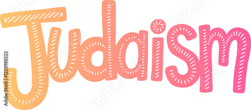 Judaism Hand Lettering.