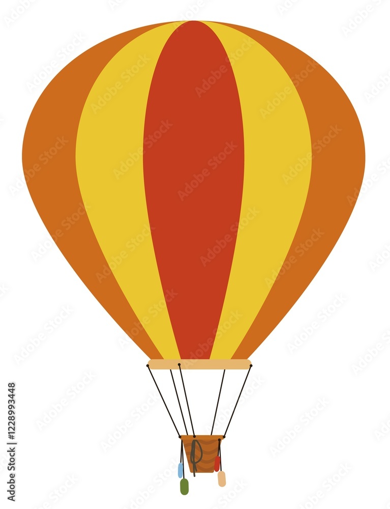 Naklejka premium Hot air balloon ready to leavehot air balloon ready to leave