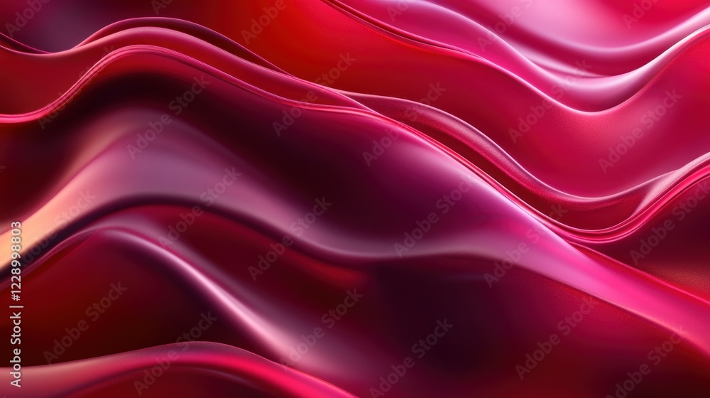 Fototapeta premium Smooth gradient of cherry ruby and dark red hues with delicate shimmering light Festive and romantic atmosphere with subtle glowing lines and highlights