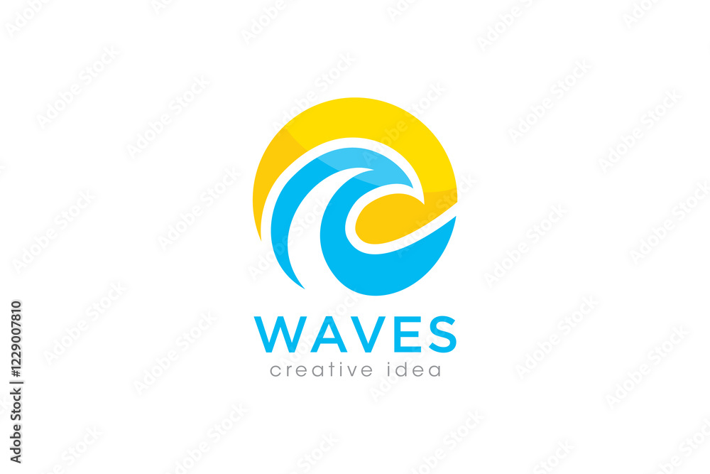 Creative Wave Concept Logo Design Template Creative Wave Concept Logo Design Template