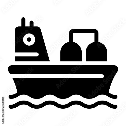 oil tanker Solid icon