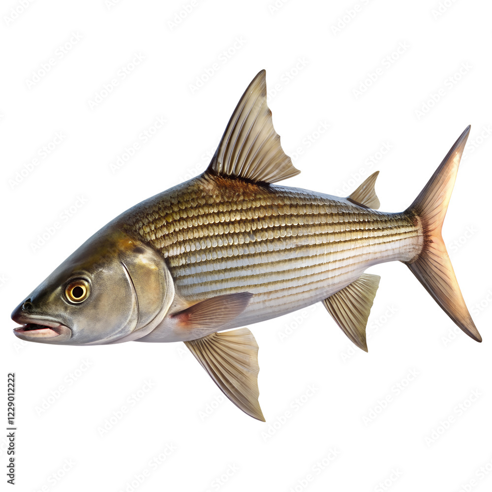 bone fish on a white background bone fish on a white background
