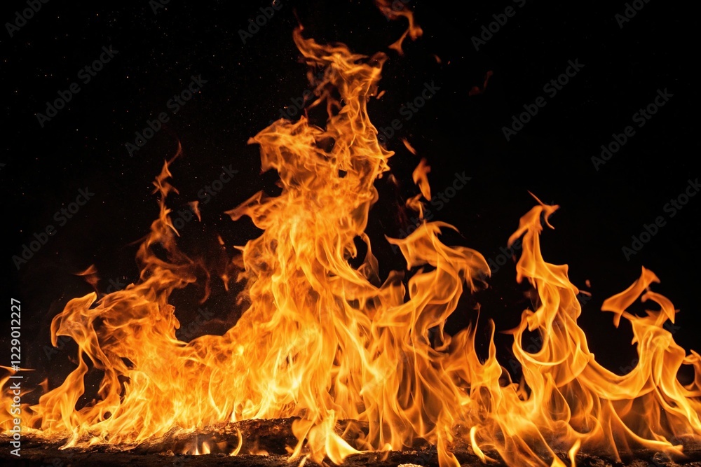 Obraz premium Abstract Fire Blaze Explosion Wallpaper