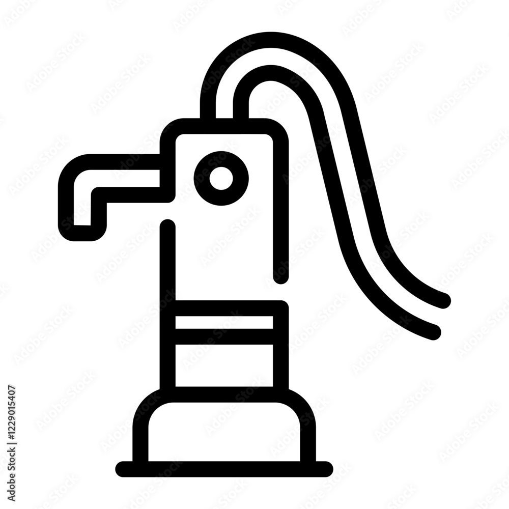 hand pump Line Icon hand pump Line Icon