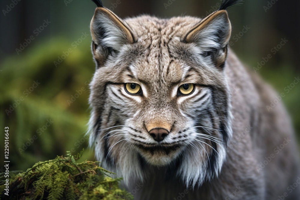 Portrait of wild Lynx cat. KI generiert, generiert, AI generated Portrait of wild Lynx cat. KI generiert, generiert, AI generated