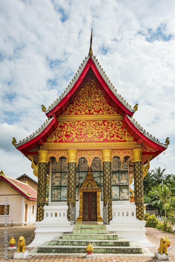 Buddhist Temple, Sang Ha, Province Louangphabang, Laos, Asia Buddhist Temple, Sang Ha, Province Louangphabang, Laos, Asia