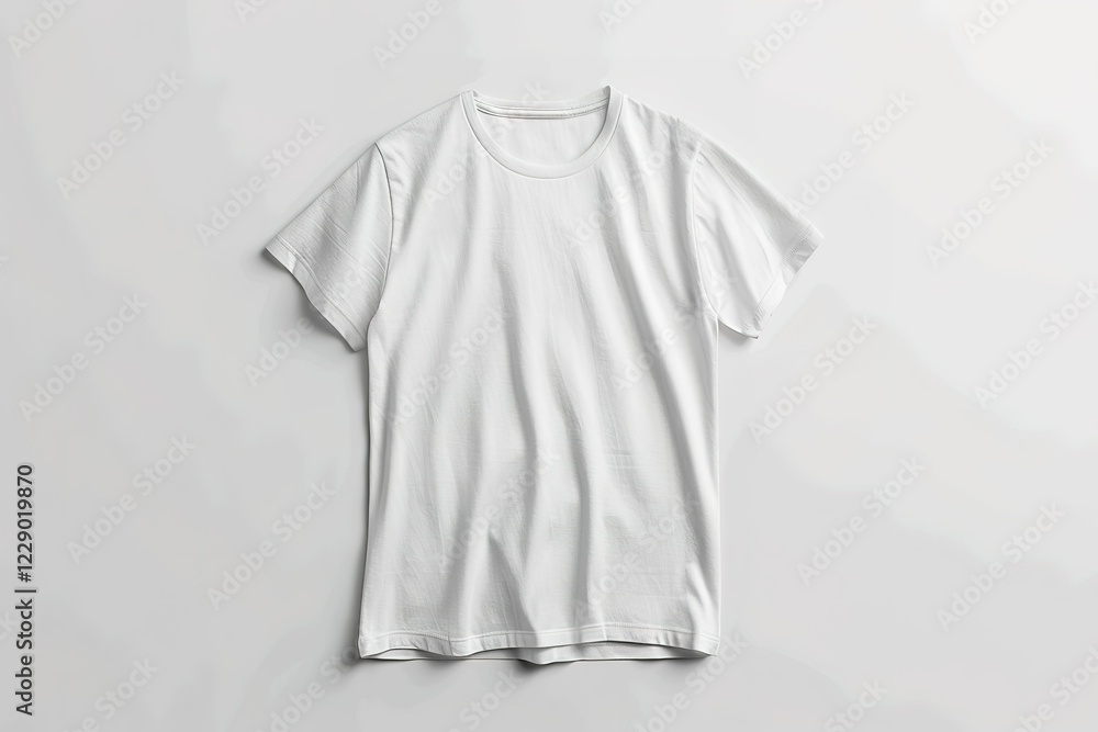 White T-shirt mockup, graphic resource for tee-shirt design stores White T-shirt mockup, graphic resource for tee-shirt design stores