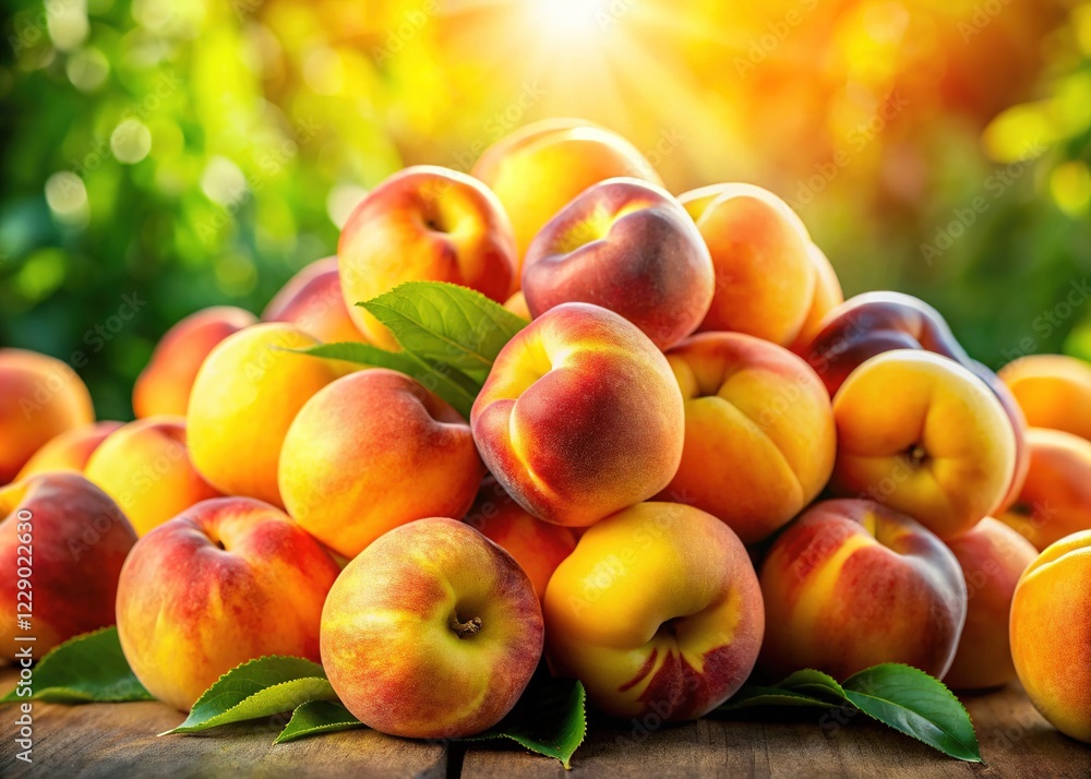 Golden Peaches: Organic Fruit Photography Golden Peaches: Organic Fruit Photography