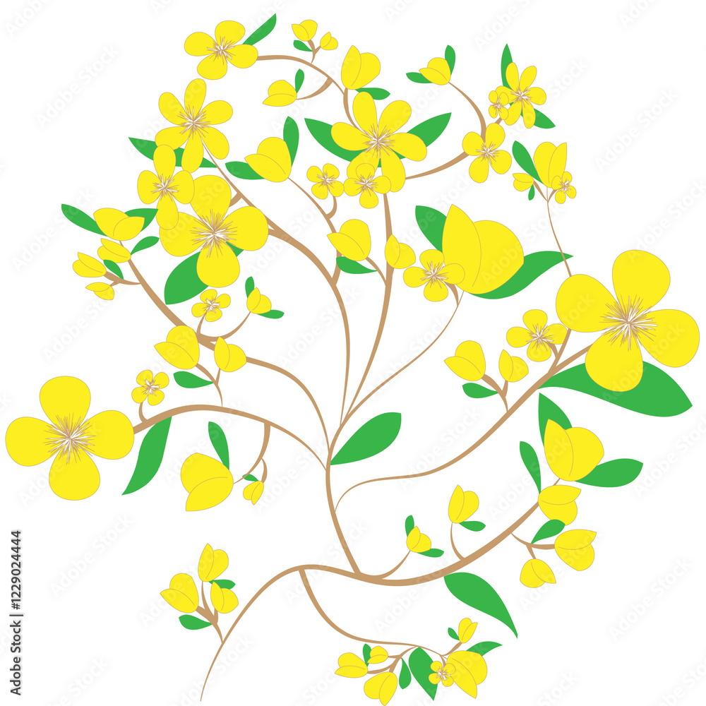 Fototapeta premium floral background with flowers