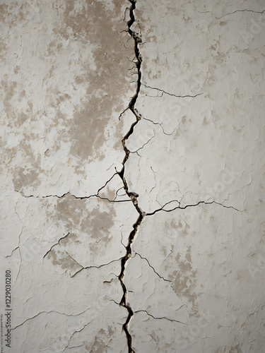 old cracked concrete wall