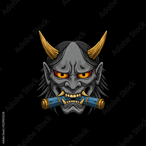 Oni Mask: Fierce Japanese Demon Art