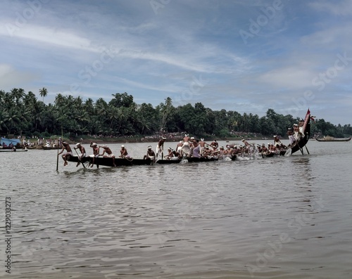 Wallpaper Mural Aranmula boat race during Onam festival near Haripad, kerala, India, Asia Torontodigital.ca