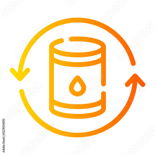 recycle Line Gradient Icon