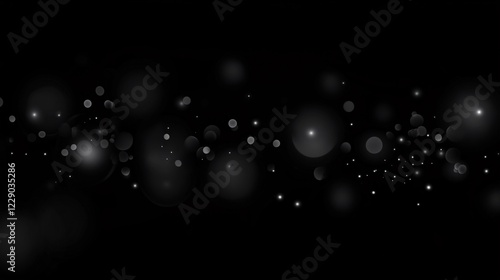 光の粒が舞うレンズで撮影したようなぼやけたCG画像