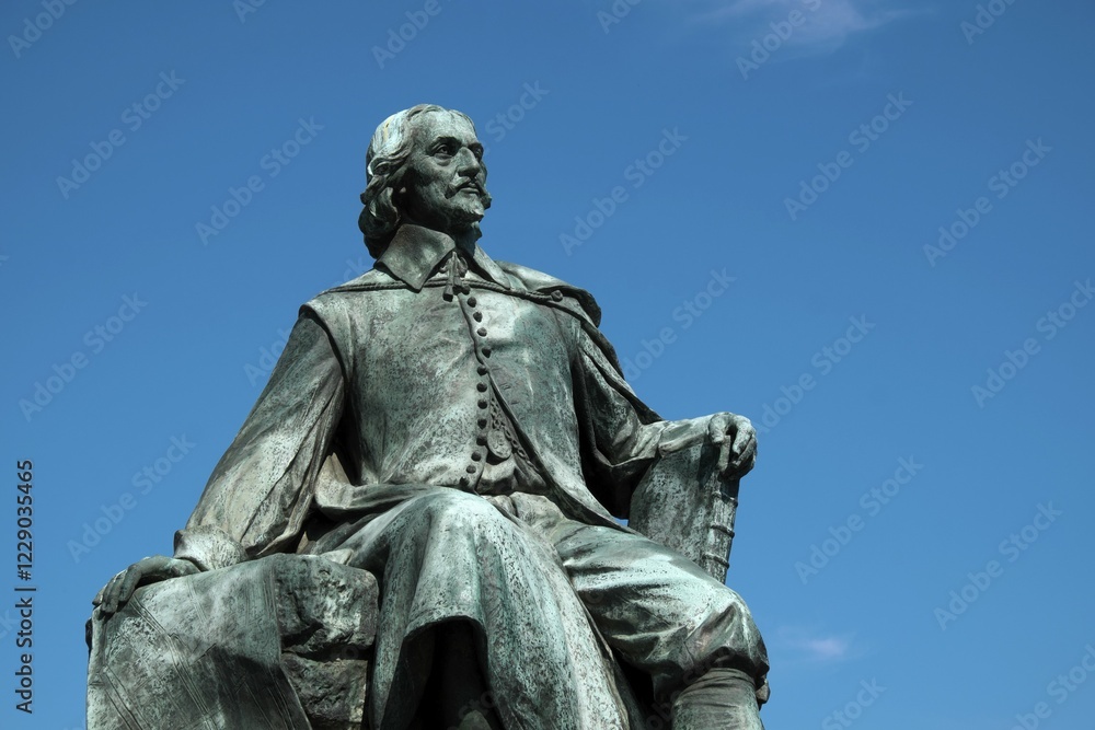 Otto von Guericke monument, Magdeburg, Saxony-Anhalt, Germany, Europe Otto von Guericke monument, Magdeburg, Saxony-Anhalt, Germany, Europe
