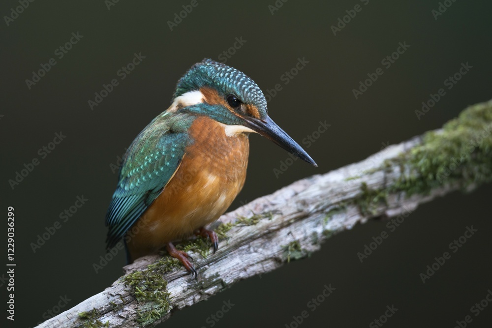 Fototapeta premium Kingfisher (Alcedo atthis), Emsland, Lower Saxony, Germany, Europe