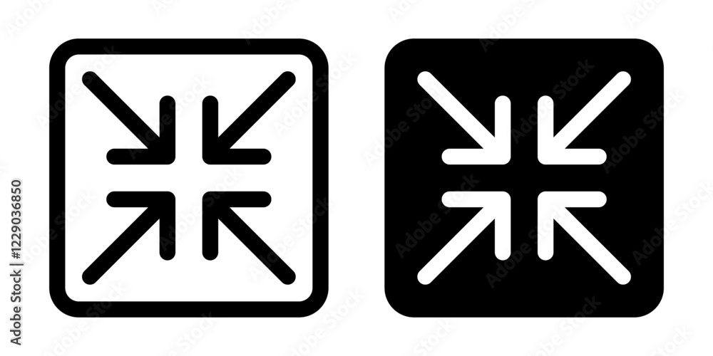 Obraz premium Minimize or maximize icon simple design