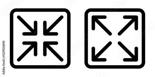 Free Download Minimize or maximize icon simple design - GFXLoad
