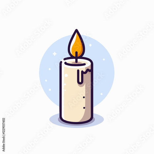 candle vector illustration