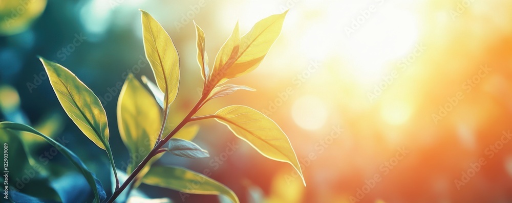 Witness the vibrant life cycle of a young plant thriving under the sun's radiant glow Observe its healthy growth, a testament to the power of natural transpiration The fresh, flourishing leaves Witness the vibrant life cycle of a young plant thriving under the sun's radiant glow Observe its healthy growth, a testament to the power of natural transpiration The fresh, flourishing leaves