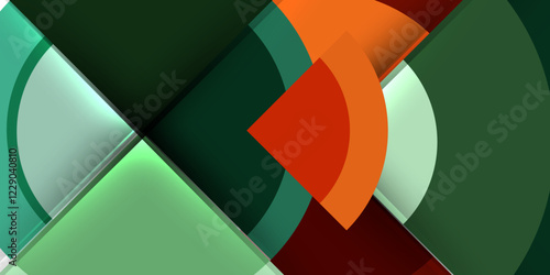 Target circle geometric abstract shapes. Vector Illustration For Wallpaper, Banner, Background, Card, Book Illustration, landing page