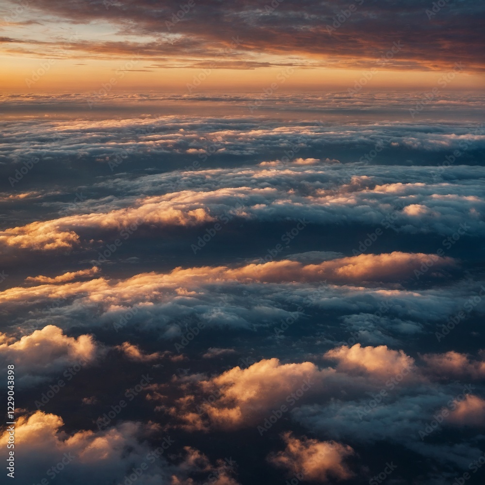A mystical landscape where the sky shimmers with glowing, celestial clouds at sunrise. A mystical landscape where the sky shimmers with glowing, celestial clouds at sunrise.