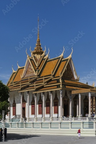 Silver Pagoda, Wat Preah Keo Morakot, Preah Vihear Morakot at the Royal Palace, Temple of the Emerald Buddha, Phnom Penh, Cambodia, Asia photo