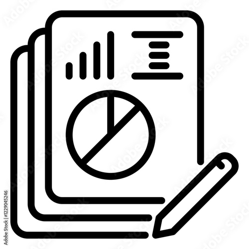 Edit icon, line icon style