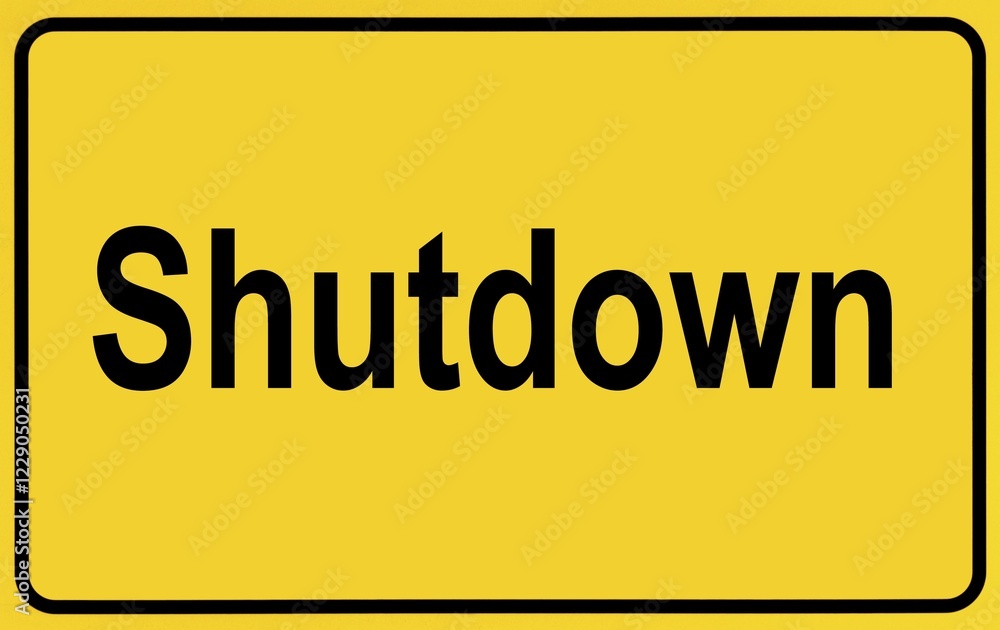 Symbol image, place name sign, lockdown, shutdown, corona crisis, Germany, Europe Symbol image, place name sign, lockdown, shutdown, corona crisis, Germany, Europe