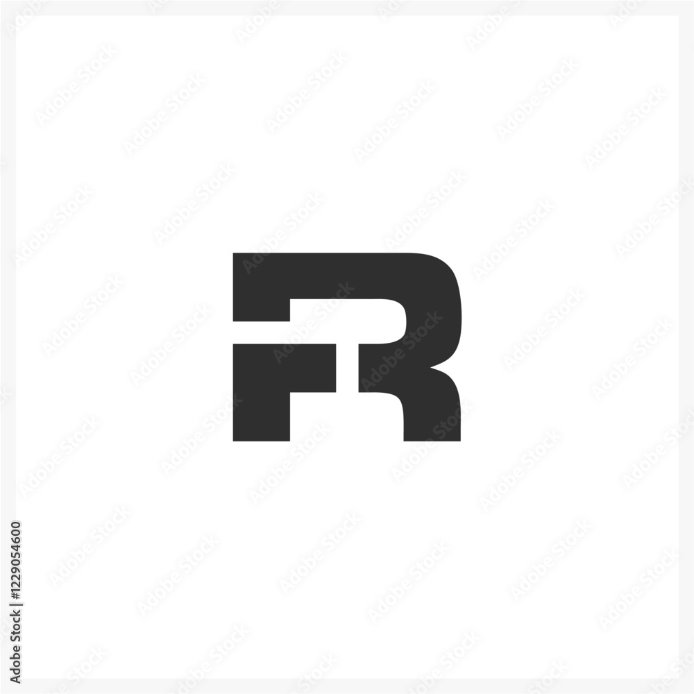 logo letter R double logo letter R double