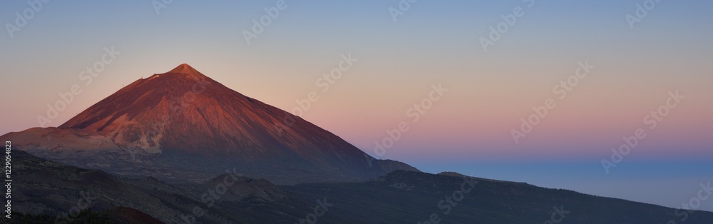 Mount Teide at sunrise, Teide National Park, Tenerife, Canary Islands, Spain, Europe Mount Teide at sunrise, Teide National Park, Tenerife, Canary Islands, Spain, Europe