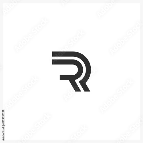 logo double r geometric