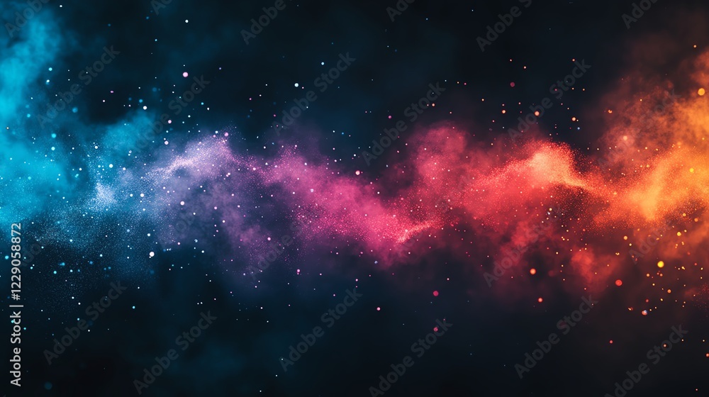 Colorful nebula in deep space with stars Colorful nebula in deep space with stars