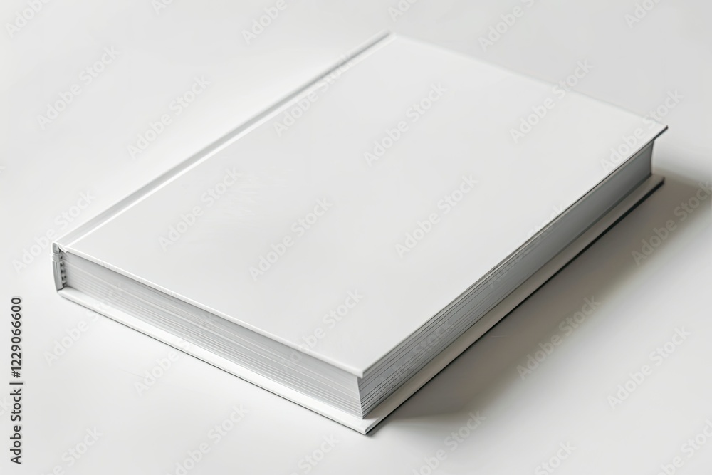 High Resolution Picture of Blank Notebook or Notepad on White Office Desk Background High Resolution Picture of Blank Notebook or Notepad on White Office Desk Background