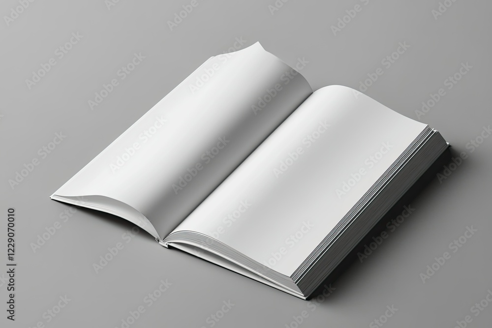 High Resolution of Brochure with Blank Pages on Grey Background Mock Up for Design High Resolution of Brochure with Blank Pages on Grey Background Mock Up for Design