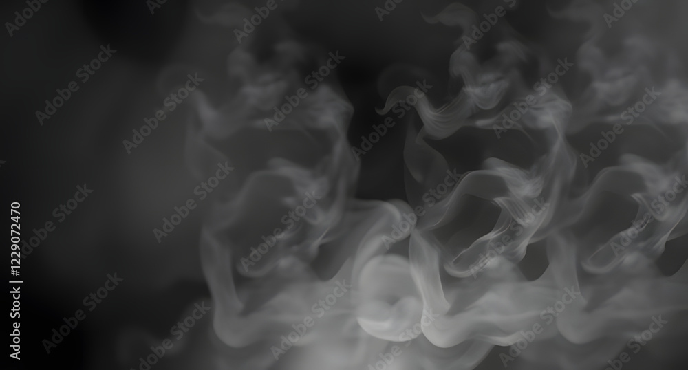 Fototapeta premium Monochrome smoky texture background – Black white dark gray gradient.