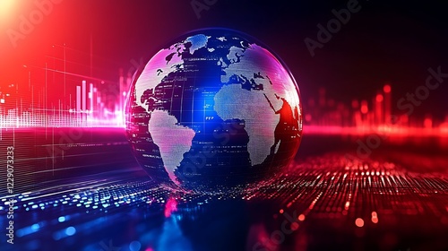 Global Financial Data Visualization with Earth