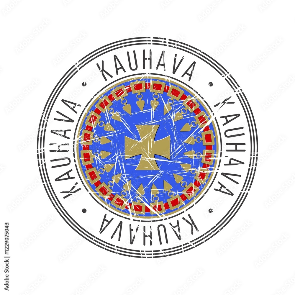 Kauhava city, Finland. Grunge postal rubber stamp over white background Kauhava city, Finland. Grunge postal rubber stamp over white background