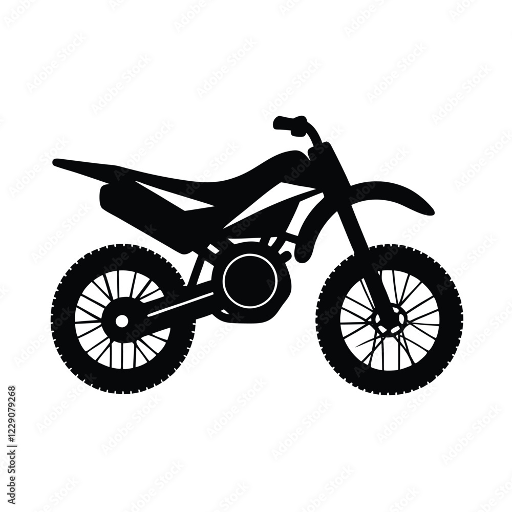 Fototapeta premium silhouette of a motorcycle