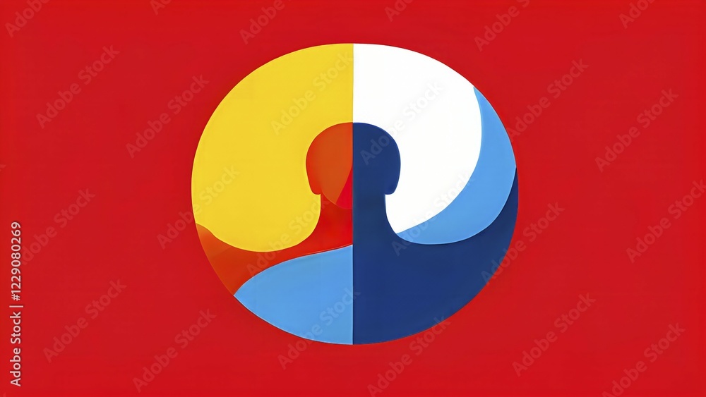 Abstract symbol encapsulating the essence of health and fitness in vibrant colors, AI generated Abstract symbol encapsulating the essence of health and fitness in vibrant colors, AI generated