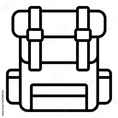 Backpack filled line icon