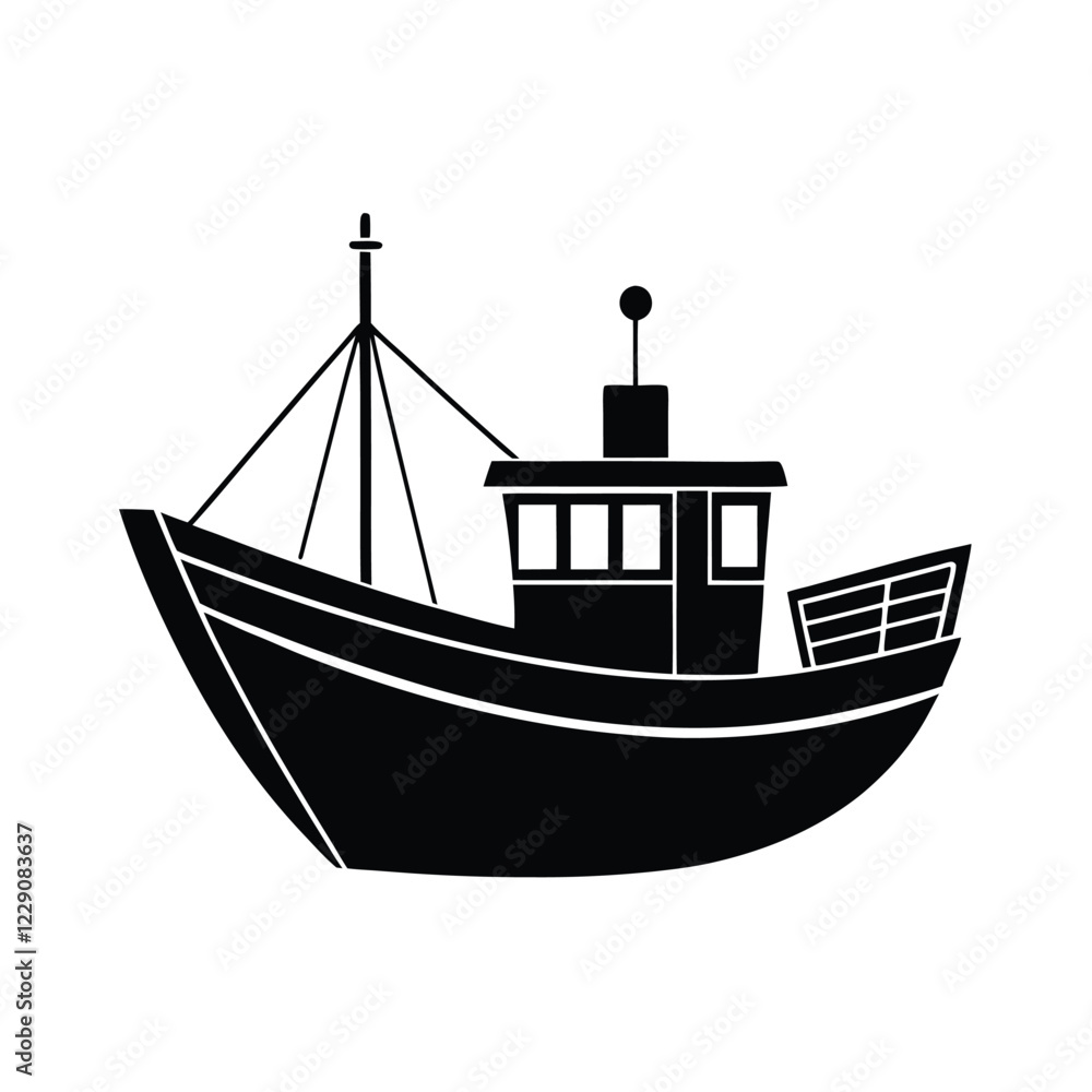 silhouette of a boat silhouette of a boat