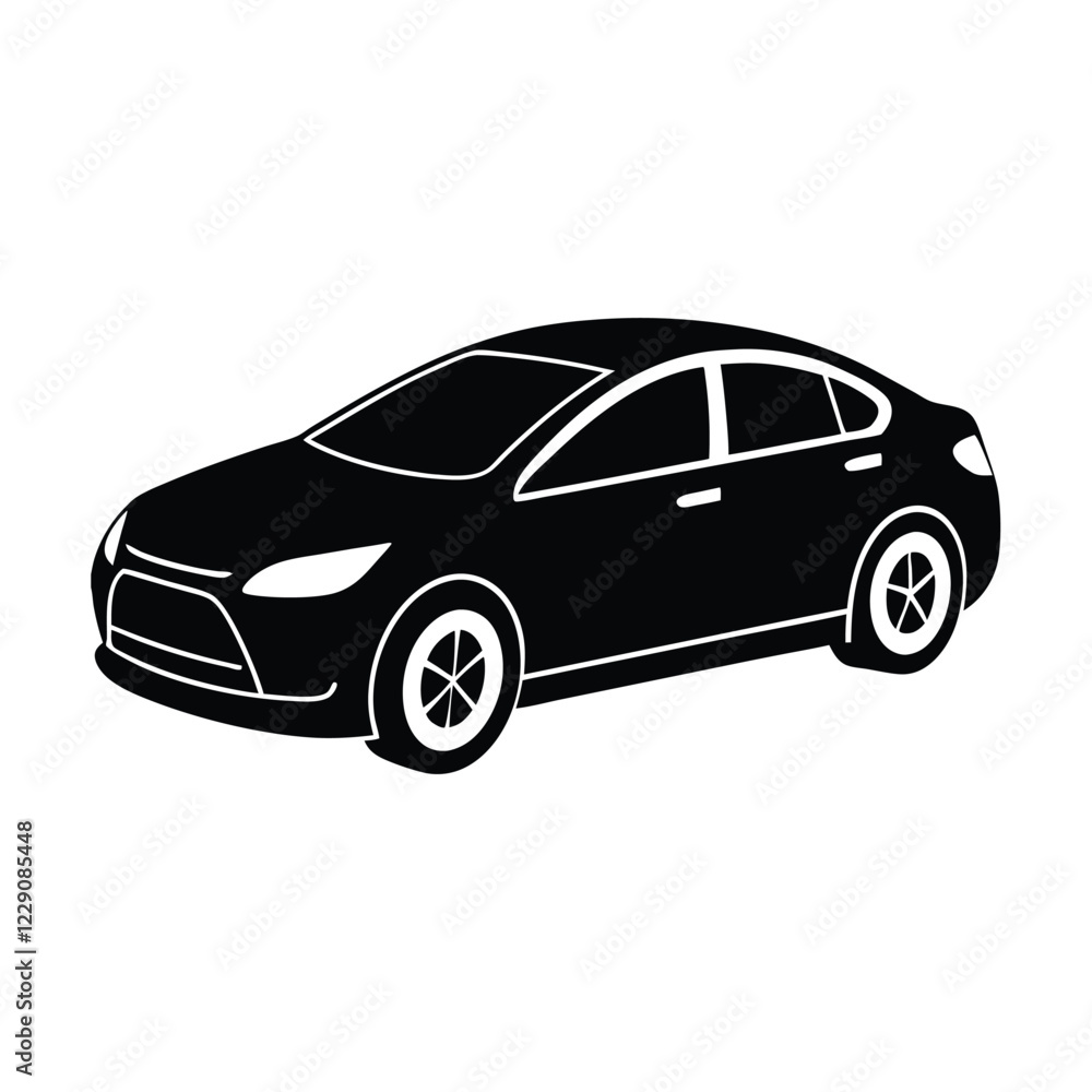 car isolated on white