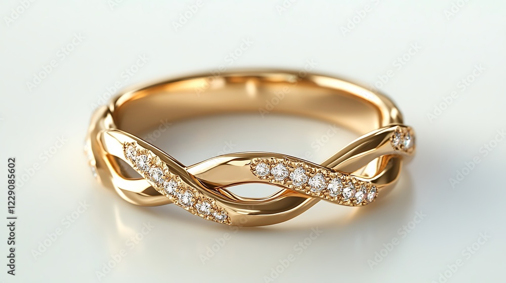A Wedding Ring Symbol with a Delicate Sparkling Design A Wedding Ring Symbol with a Delicate Sparkling Design