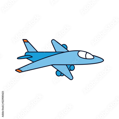 illustration of a jet airplane