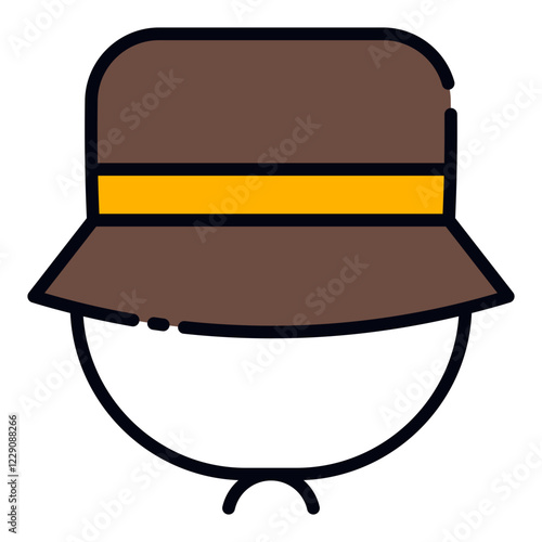 Hat filled line icon