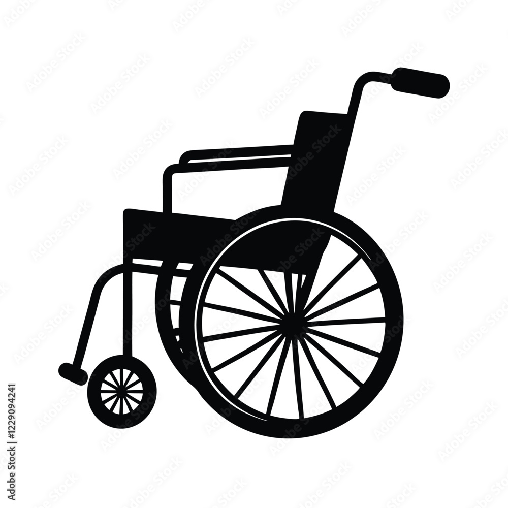 wheelchair icon isolated on white wheelchair icon isolated on white